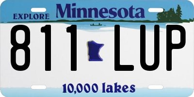 MN license plate 811LUP