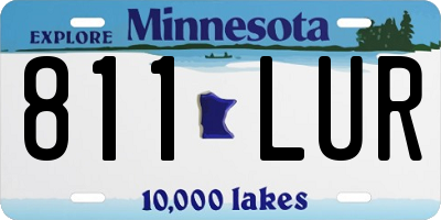 MN license plate 811LUR