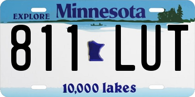 MN license plate 811LUT