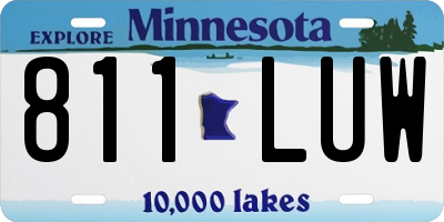 MN license plate 811LUW