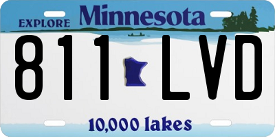 MN license plate 811LVD