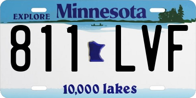 MN license plate 811LVF