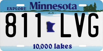 MN license plate 811LVG