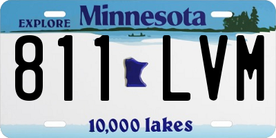 MN license plate 811LVM