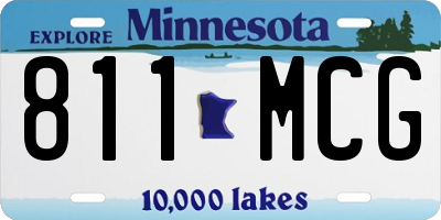 MN license plate 811MCG