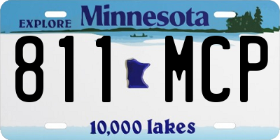MN license plate 811MCP