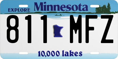 MN license plate 811MFZ