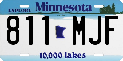 MN license plate 811MJF