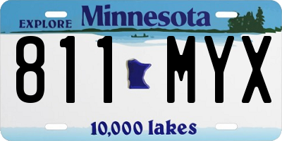 MN license plate 811MYX