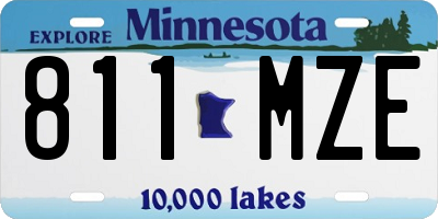MN license plate 811MZE
