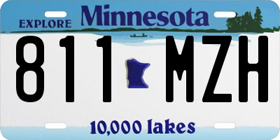 MN license plate 811MZH