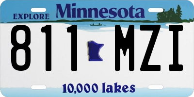 MN license plate 811MZI