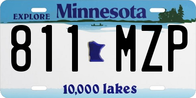 MN license plate 811MZP