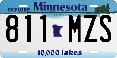 MN license plate 811MZS