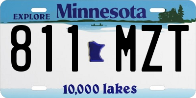 MN license plate 811MZT