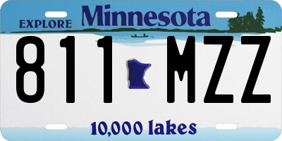 MN license plate 811MZZ