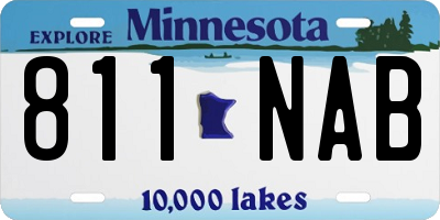 MN license plate 811NAB