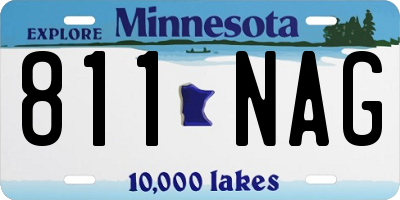 MN license plate 811NAG
