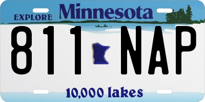 MN license plate 811NAP
