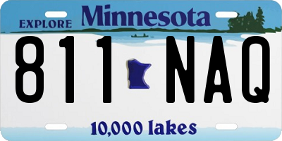 MN license plate 811NAQ