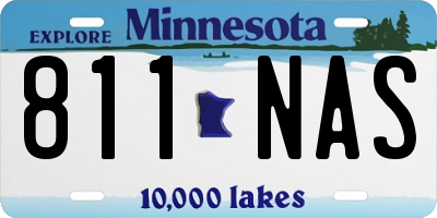 MN license plate 811NAS