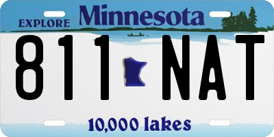 MN license plate 811NAT
