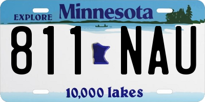 MN license plate 811NAU
