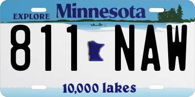MN license plate 811NAW