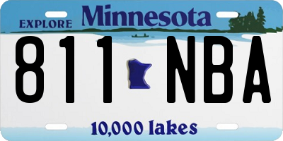 MN license plate 811NBA