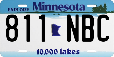 MN license plate 811NBC