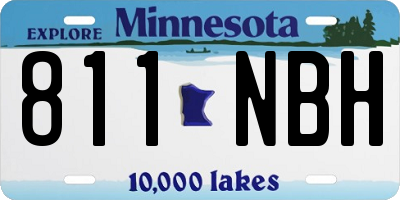MN license plate 811NBH