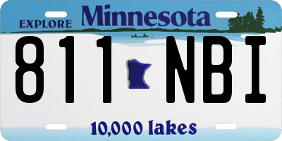 MN license plate 811NBI