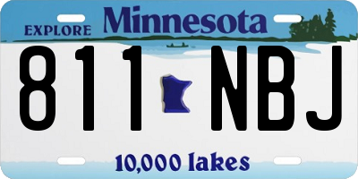 MN license plate 811NBJ