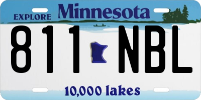 MN license plate 811NBL