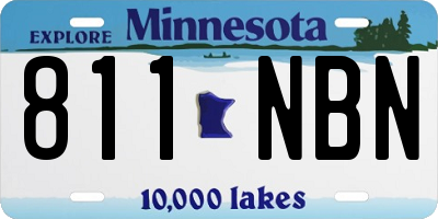 MN license plate 811NBN