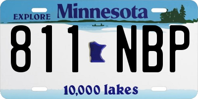MN license plate 811NBP