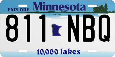 MN license plate 811NBQ