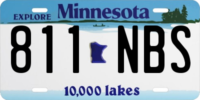 MN license plate 811NBS