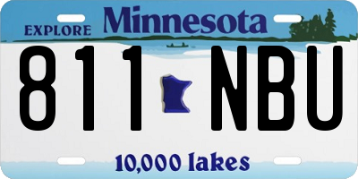 MN license plate 811NBU
