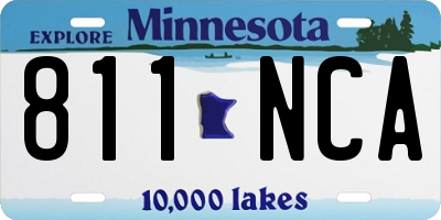 MN license plate 811NCA