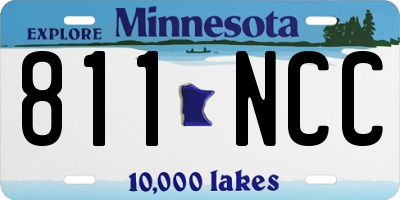 MN license plate 811NCC