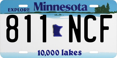 MN license plate 811NCF
