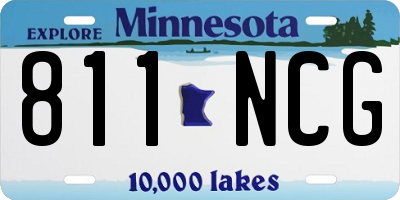 MN license plate 811NCG