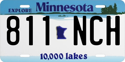 MN license plate 811NCH