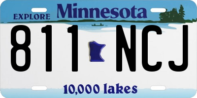 MN license plate 811NCJ