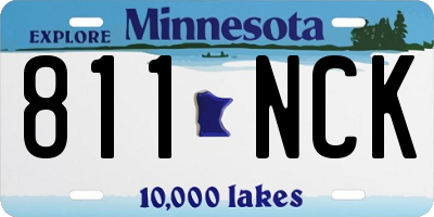 MN license plate 811NCK