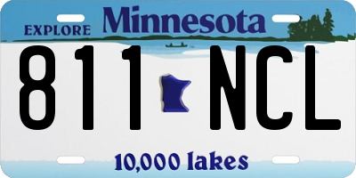 MN license plate 811NCL