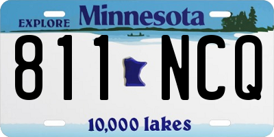 MN license plate 811NCQ
