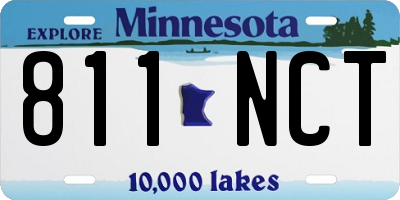 MN license plate 811NCT
