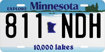 MN license plate 811NDH